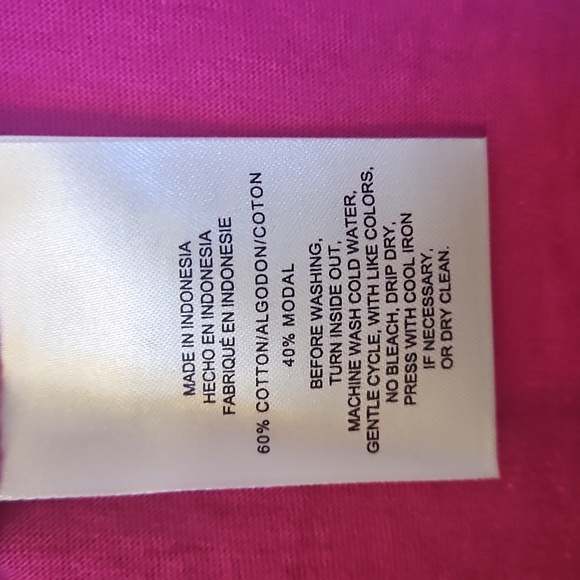 NWT Jones New York, Casual Pink Top, Small - Picture 4 of 7